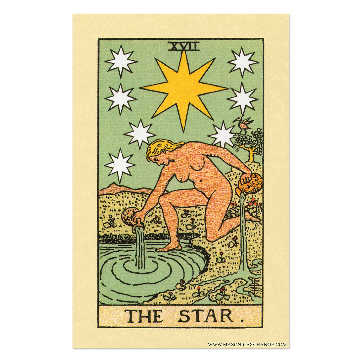 Amazon.com: The Star Tarot Card Poster - [11'' x 17'']: Posters & Prints