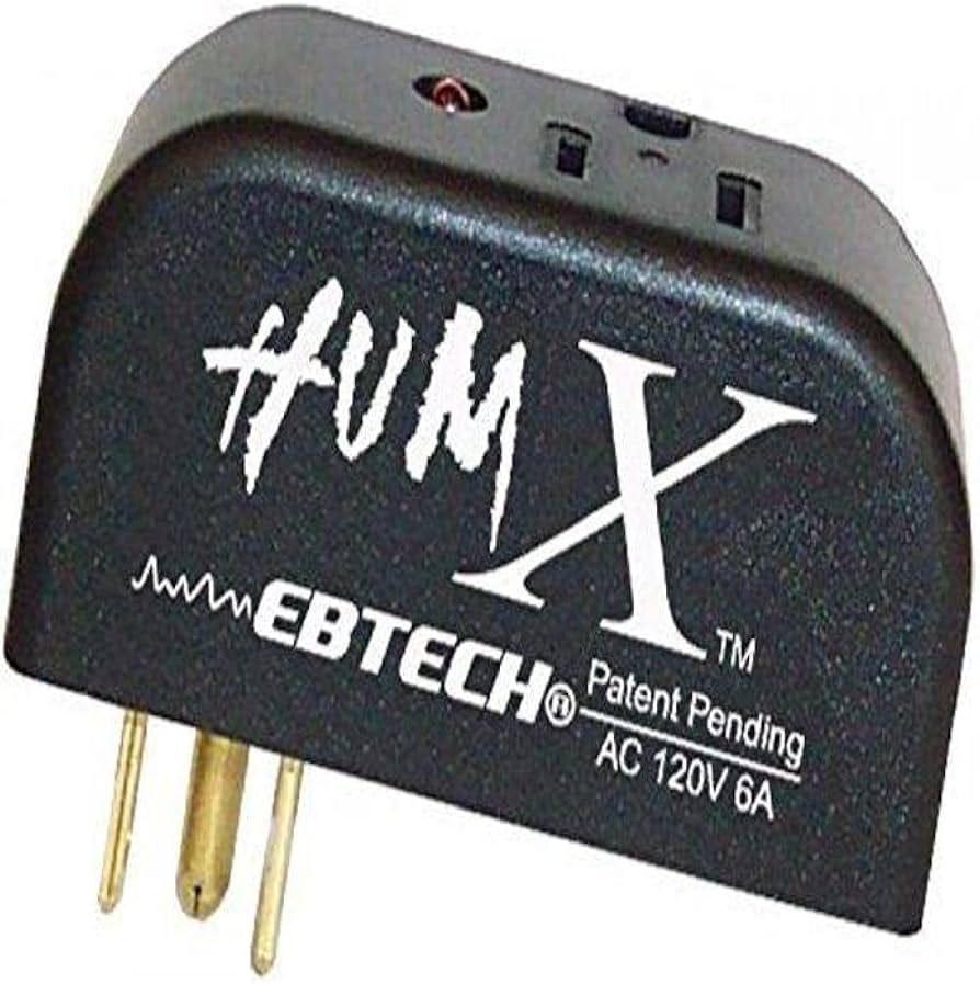 Ebtech Hum X - Filtro de voltaje de línea de tierra, color negro