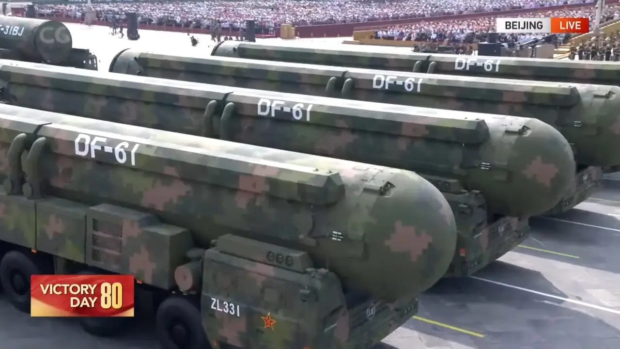 Dongfeng-61 missile system for the PLA Strategic Missile Forces