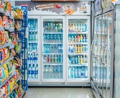 a grocery store filled with lots of food