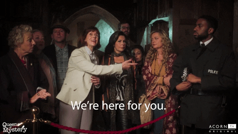 julie graham love GIF by Acorn TV - Find & Share on GIPHY
