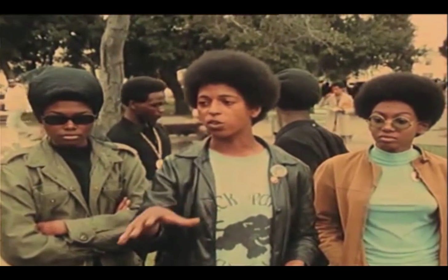 black panther women speaking in documentary film reflections unheard black women in civil rights