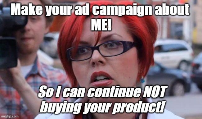 Hey Miller Lite, make advertisements for hardcore feminists, so they can continue not drinking your beer!