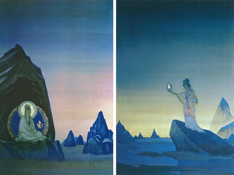Nicolas Roerich — Agni Yoga, diptyque (1928)