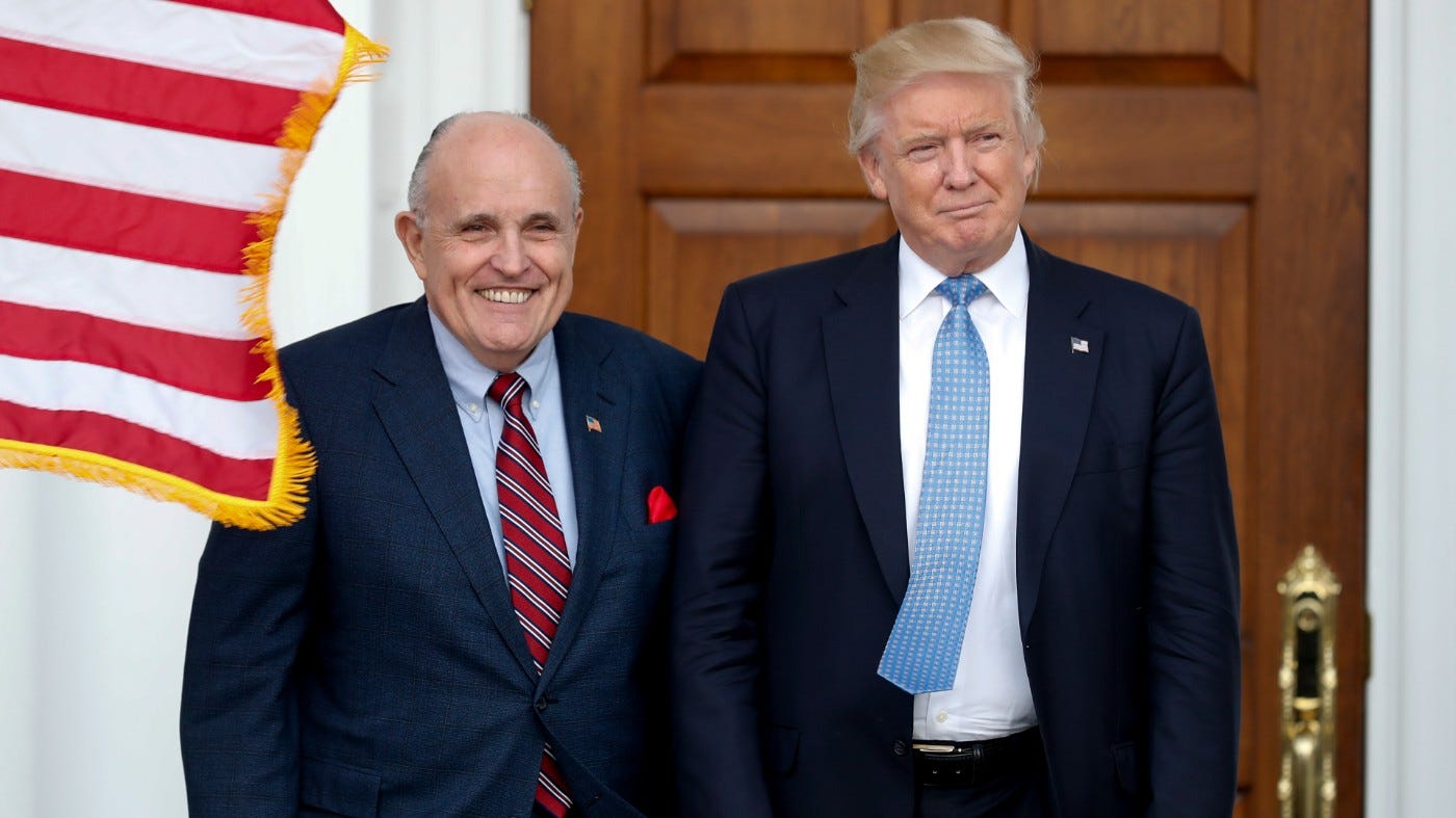 Trump to give Rudy Giuliani Presidential Medal of Freedom after car crash