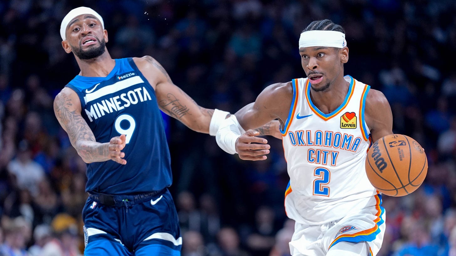 Shai Gilgeous-Alexander, Nickeil Alexander-Walker meet in NBA ...