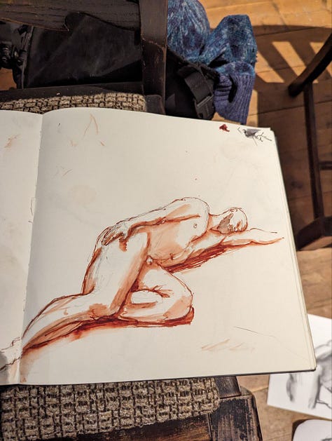 nude male life drawing cardiff