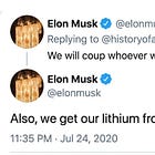 Revisiting Elon Musk Lying About Bolivia - Tesla's Ties to ACISA, Which Bolivia Canceled Lithium Contracts With Days Before Coup