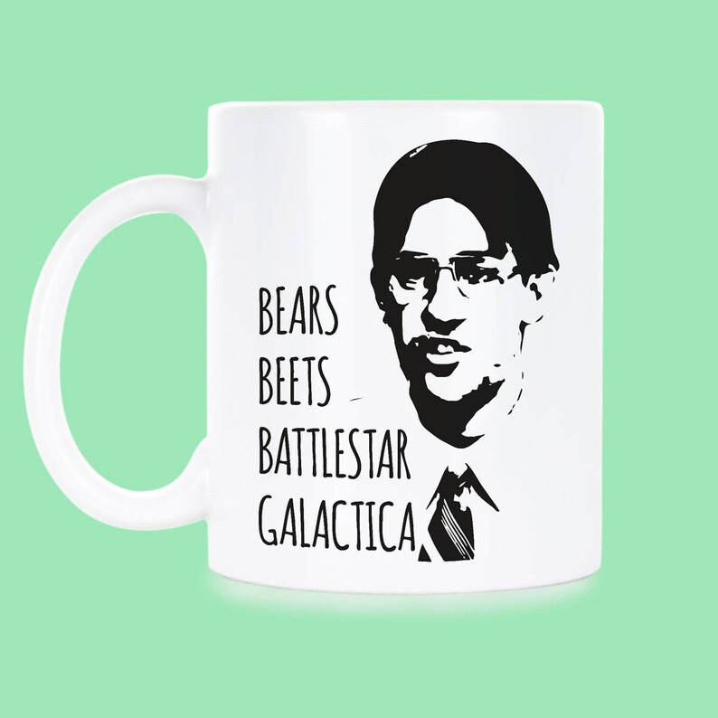 Bears Battlestar Mug Bear Beet Battlestar Jim Halpert Dwight 11 oz.