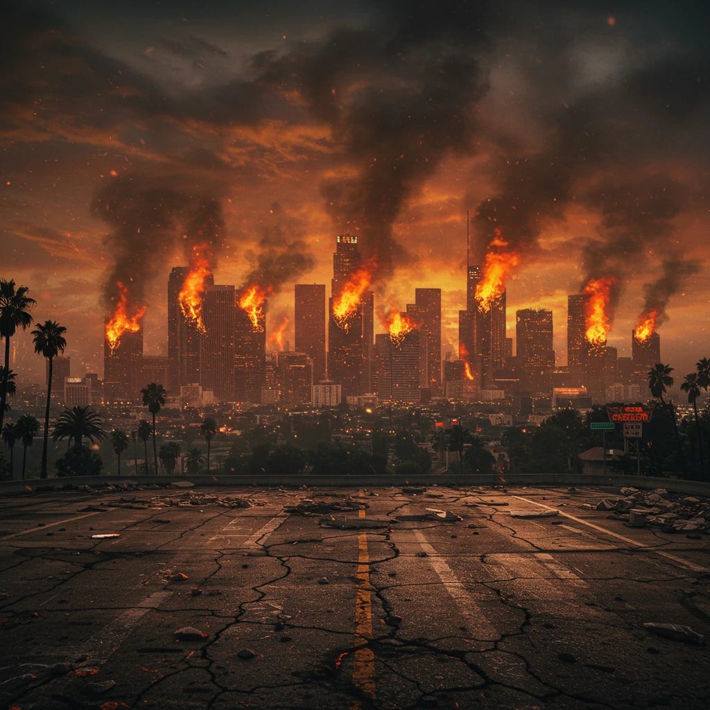 los angeles as Soddom and Gomorah