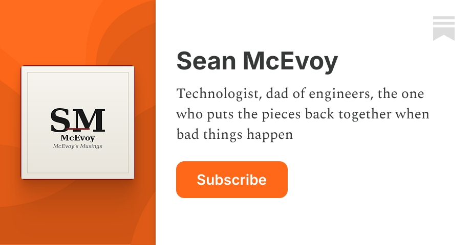 Sean McEvoy | Substack