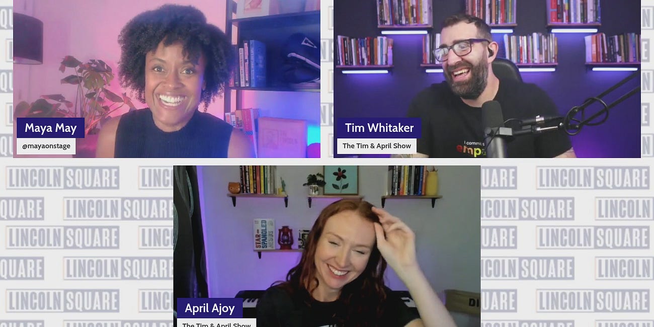 Introducing the Tim & April Show! | Punching Up with Maya May 