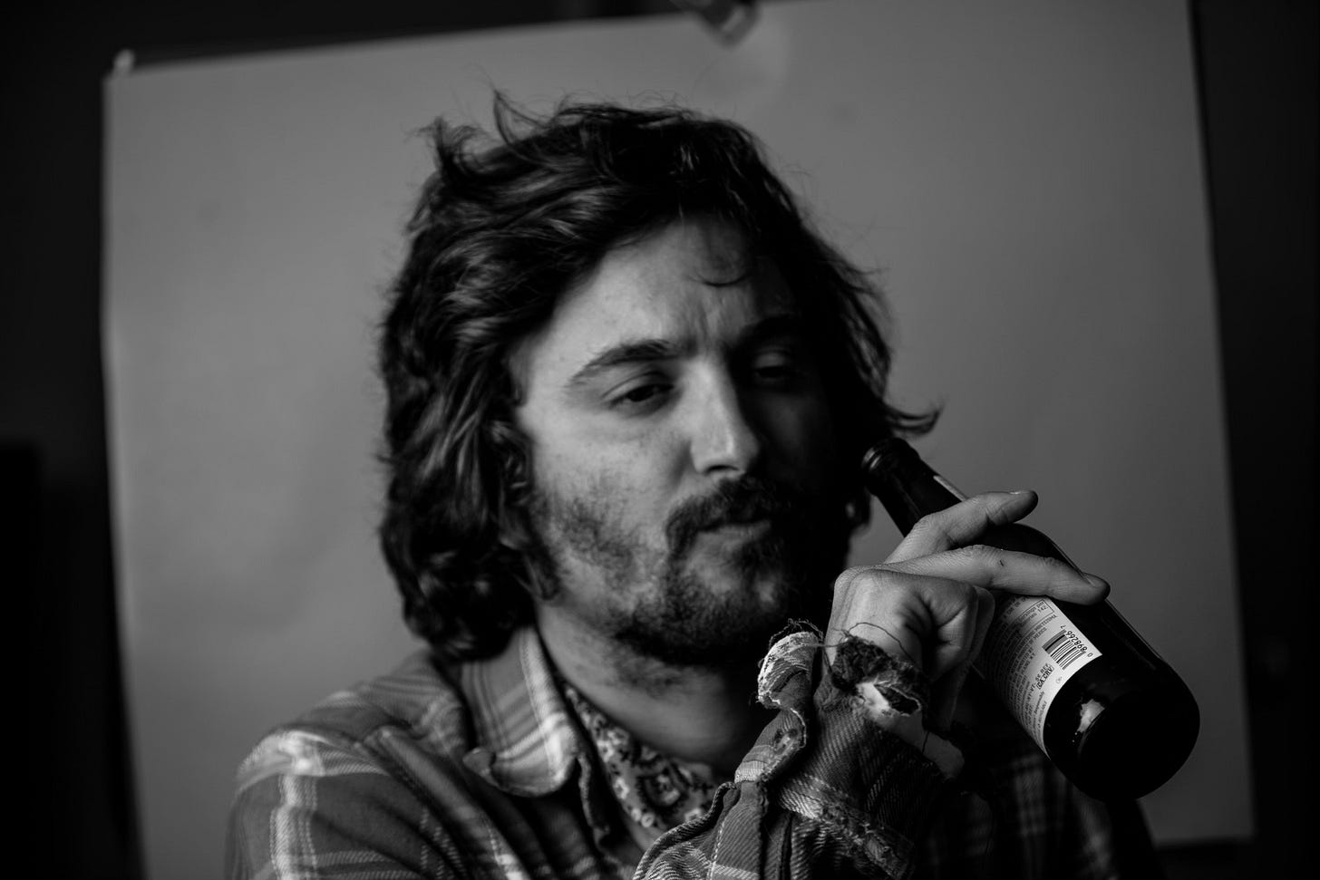 Martin Brodsky drinking a beer