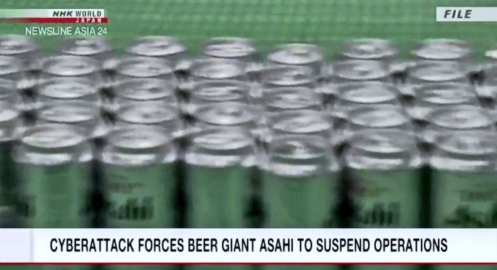 HM: Trip✈ on X: "Cyberattack forces beer giant Asahi to suspend operations  | #NHK WORLD-JAPAN News #News #Asahi #Japan https://t.co/oC6WVo78KU  https://t.co/U44TmEs0wS" / X