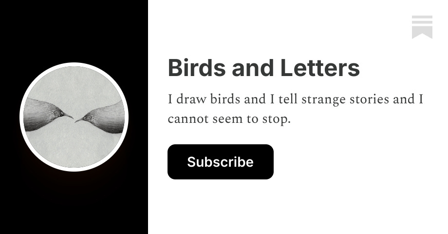 Birds and Letters | Substack