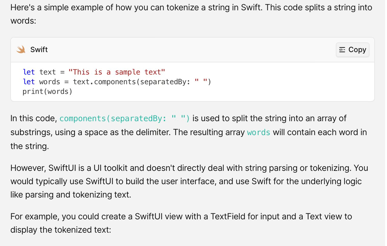 Explanation provided with bloop