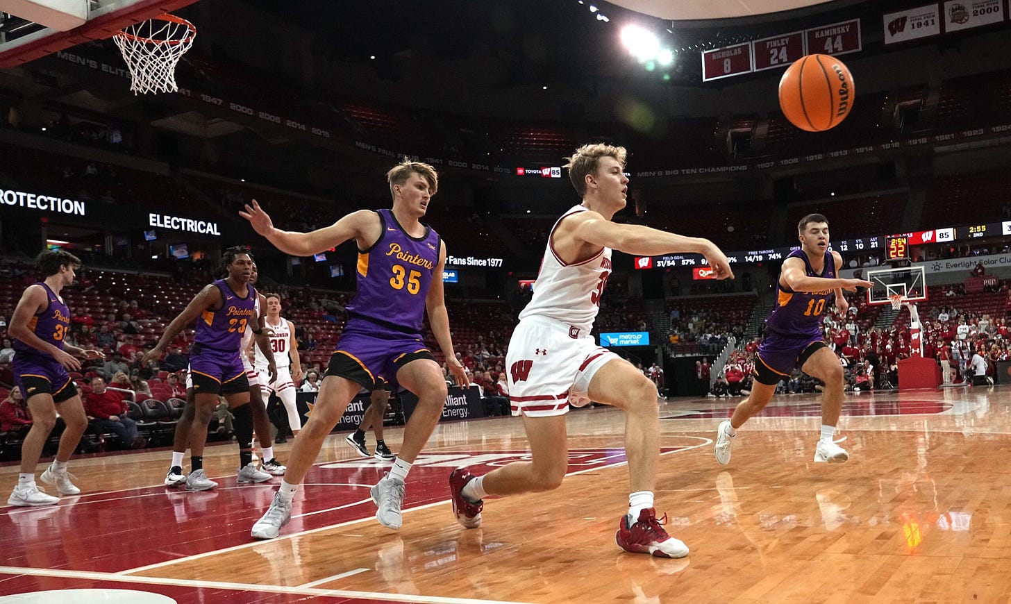 Wisconsin Badgers basketball forward Markus Ilver