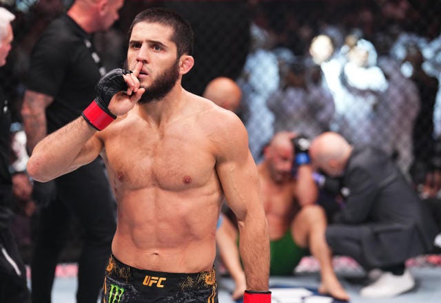 UFC 294 full results: Islam Makhachev brutally KOs Alex Volkanovski;  Chimaev outpoints Usman