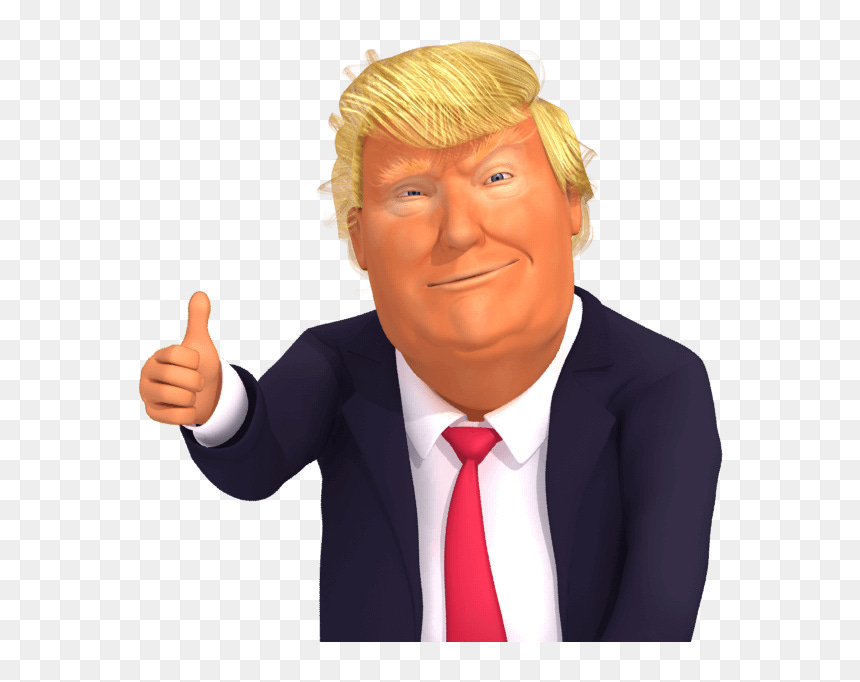 Trump Thumbs Up Emoji, HD Png Download - trump png
