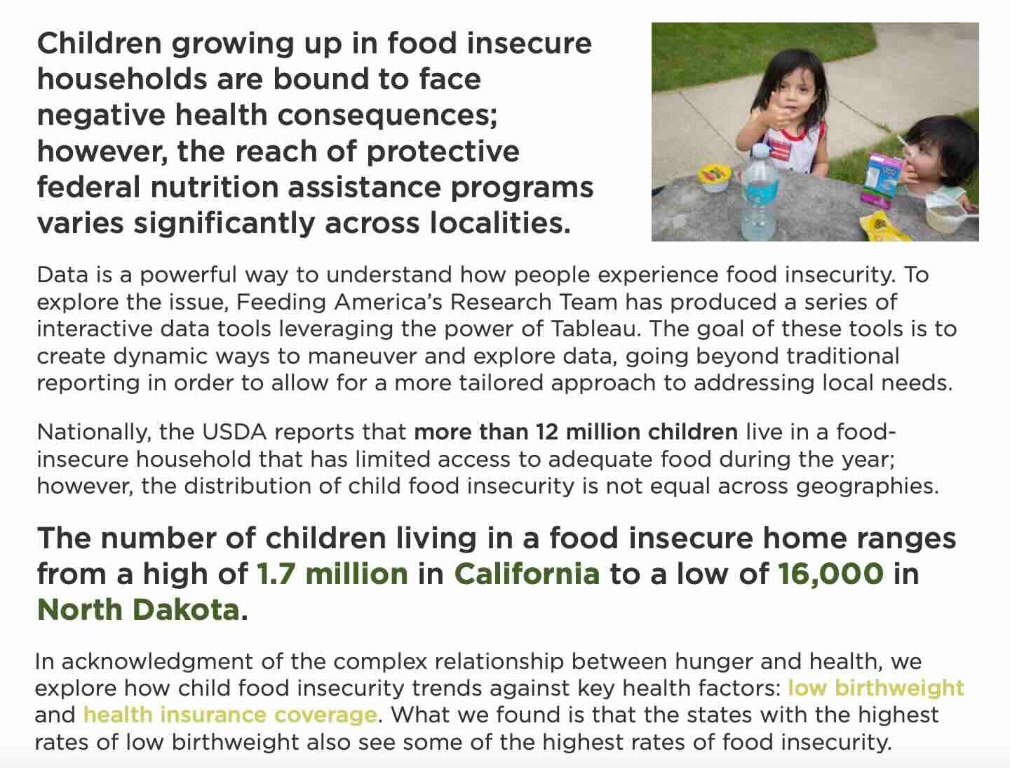 Everyone deserves healthy food to live a full, healthy life. Yet millions of hardworking families still face hunger—and when people don’t have enough to eat, it impacts their health, education, and future opportunities. These numbers reveal a crisis that threatens us all, but together, we can end it.