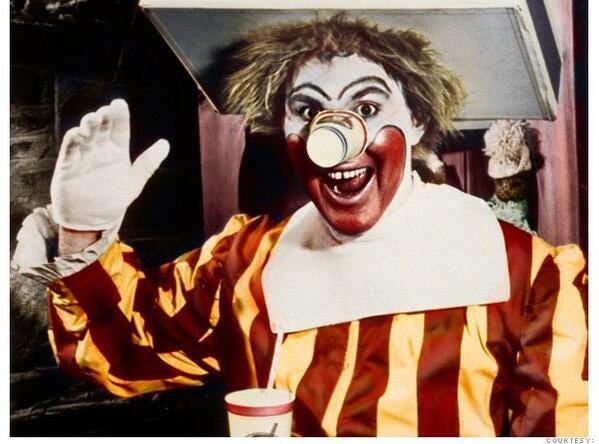 Willard Scott, the first Ronald McDonald. : r/pics