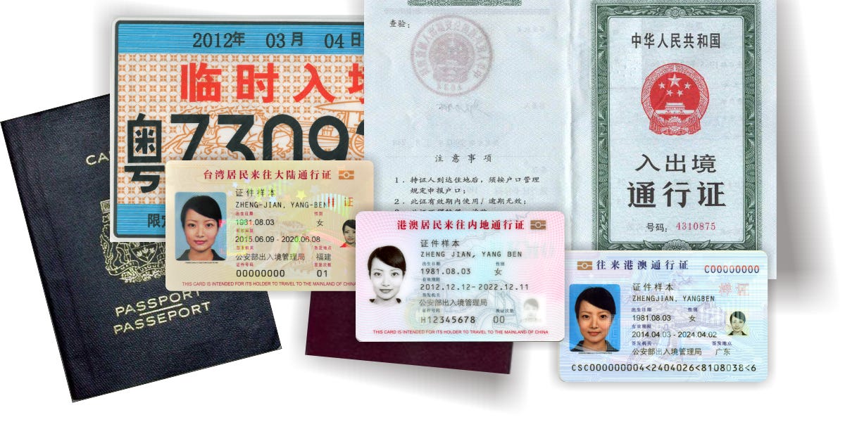 Mainland Travel Permit for Hong Kong and Macao Residents (Non-Chinese ...