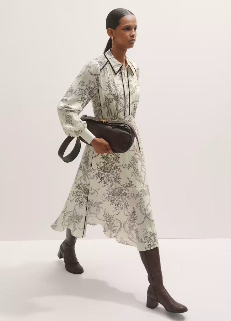 me+em Fluid Fit And Flare Midi Dress