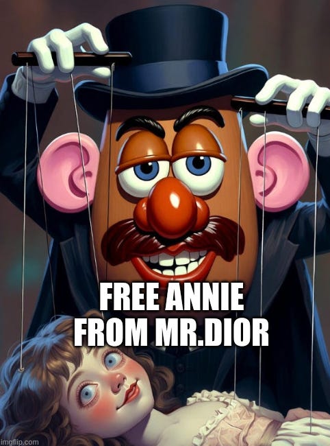 Free Annie from Mr. Dior