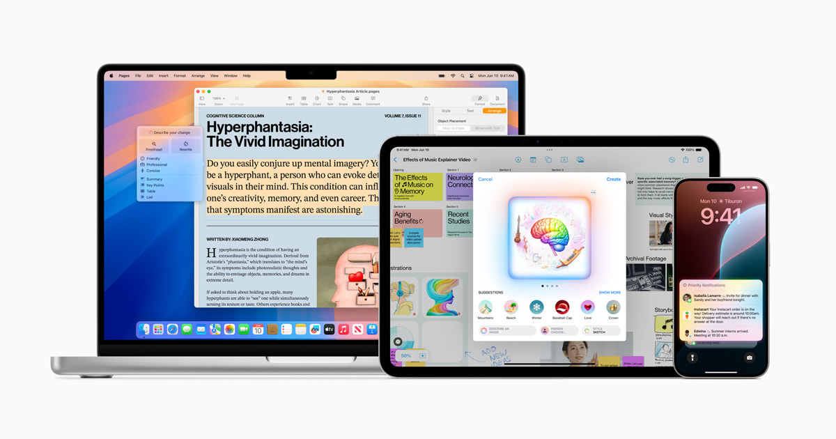 Introducing Apple Intelligence for iPhone, iPad, and Mac - Apple (UK)