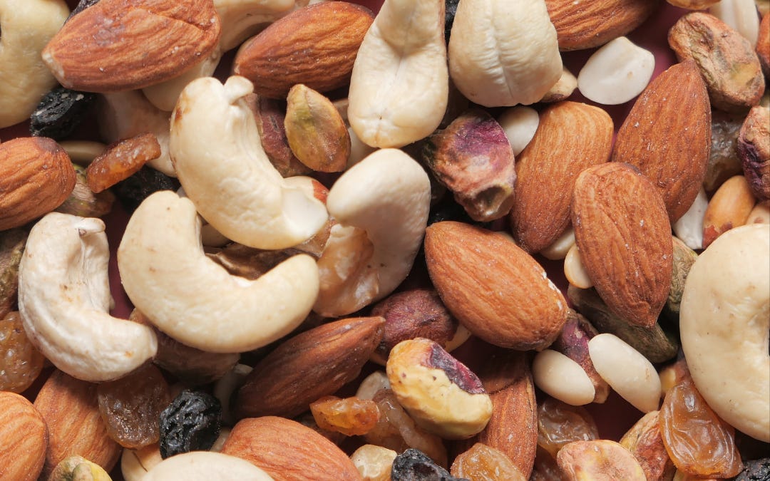 28 Grams of Nuts. 20% Lower Hypertension Risk.