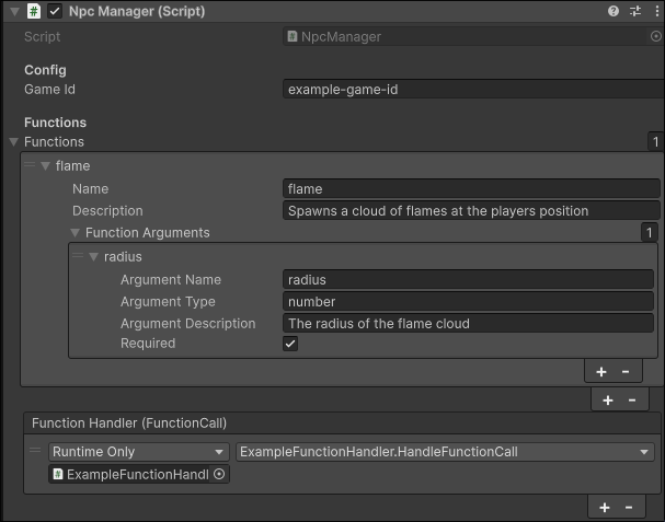 NpcManager inspector configured