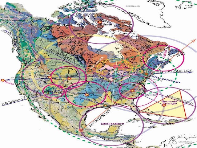Ley Lines United States Map Ley Lines United States Map