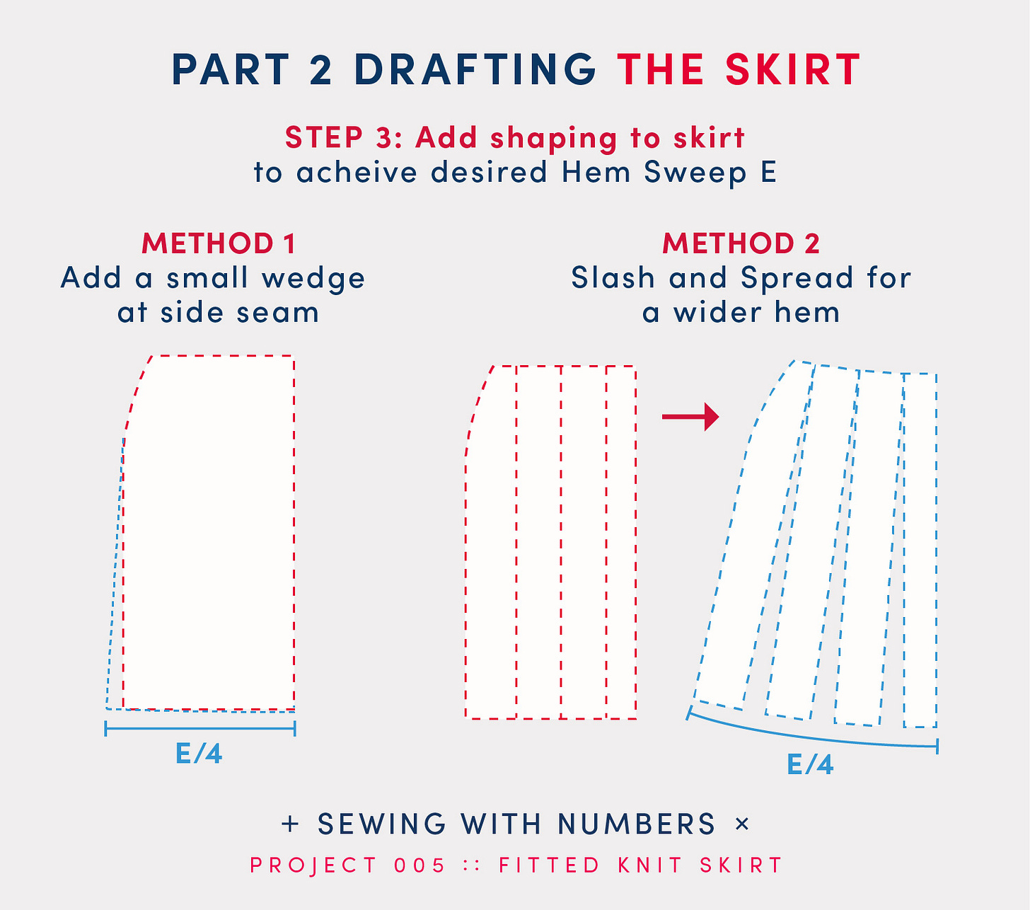 How to Draft a Fitted Knit Skirt - by Beth Wood