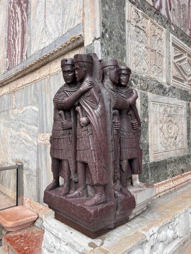 r/ancientrome - Porphyry Sculpture of the Tetrarchs, on a random corner of St Marks Square in Venice r/ancientrome - Porphyry Sculpture of the Tetrarchs, on a random corner of St Marks Square in Venice