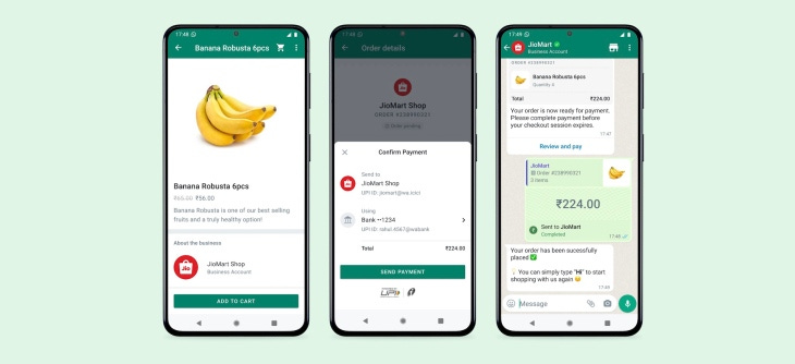 Meta and Jio launch grocery shopping on WhatsApp in India