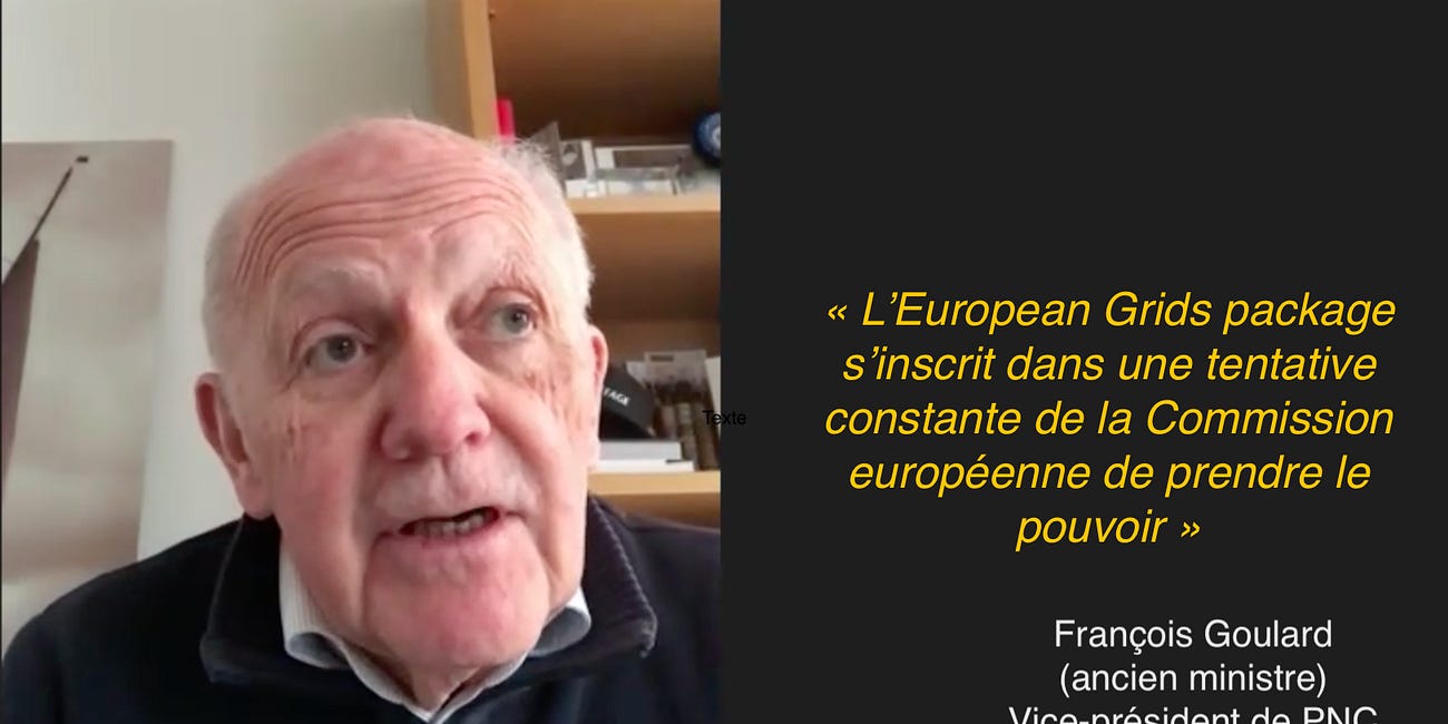 "Si Bruxelles prend le contrôle des réseaux électriques, elle contrôle la politique énergétique des pays"