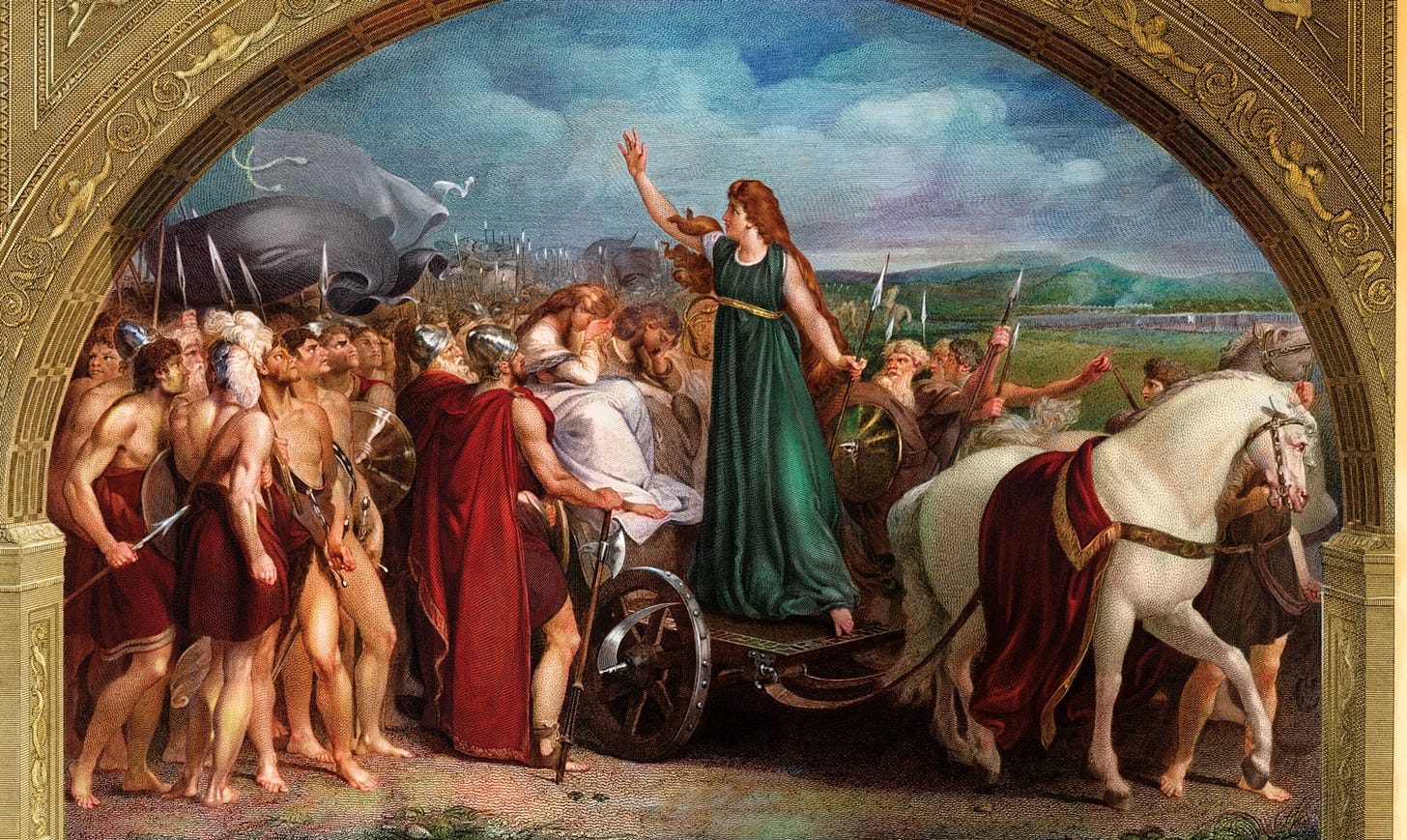 Boudica's rebellion against the Roman Empire
