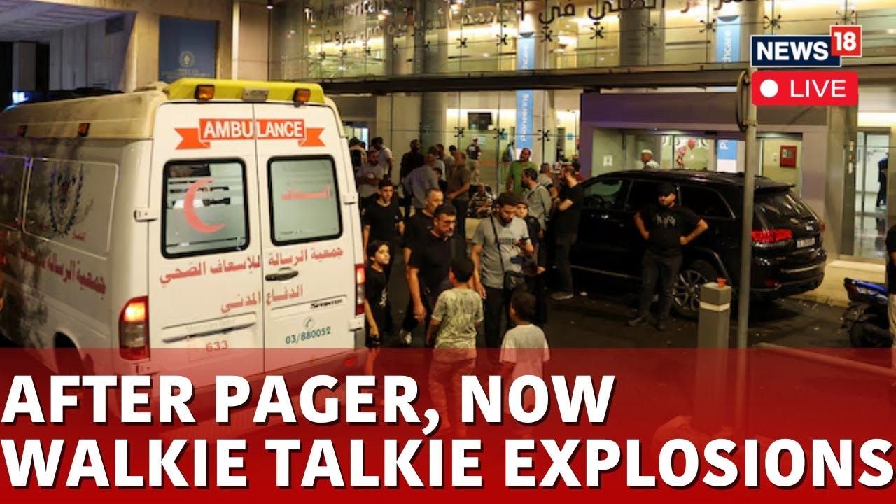 Lebanon Explosion LIVE | Walkie-Talkies Explode In Lebanon Day After ...