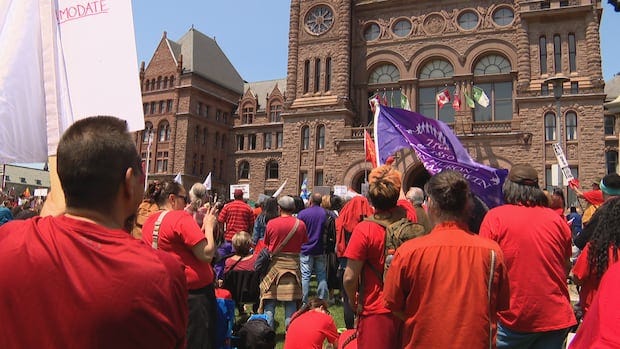 Ford government to limit debate on controversial Bill 5, hundreds of First  Nations members protest | CBC News