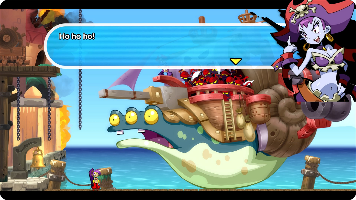 An image show one of the early levels in Shantae: Half-Genie Hero!