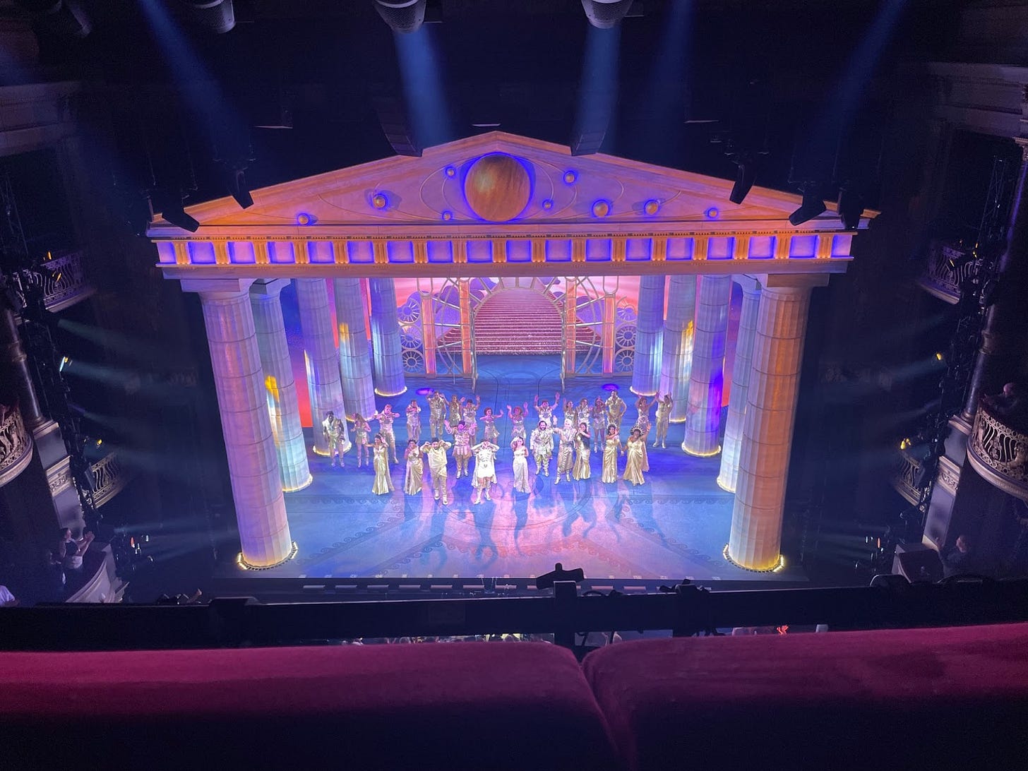 The cast of Hercules takes their bows.