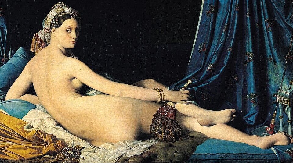 Fichier:Jean Auguste Dominique Ingres, La Grande Odalisque, 1814.jpg