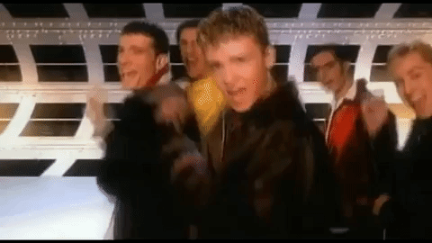 They are on the treadmill moving slowly down the space hallway again, running their arms out in front of them like a choo choo train.