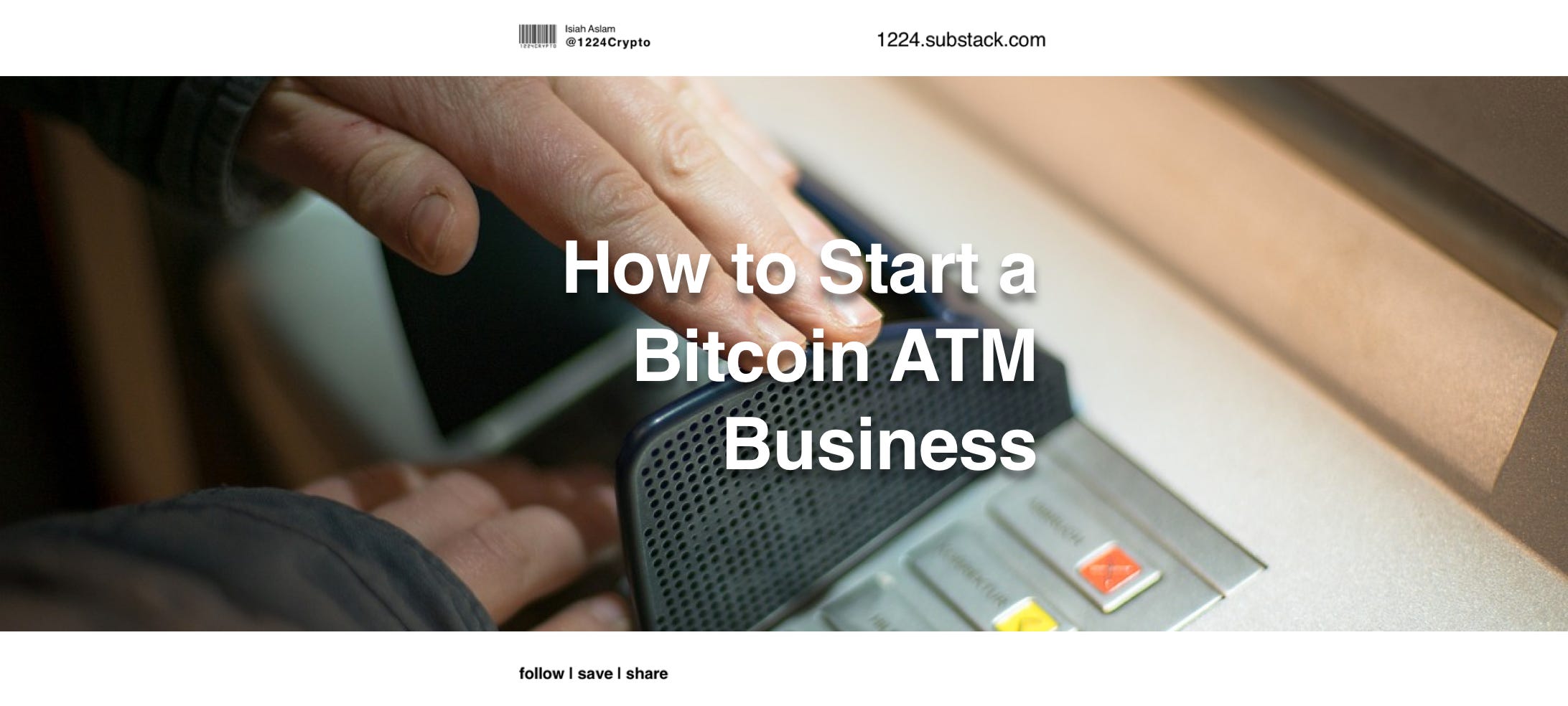 Reducing Bitcoin ATM Centralization - by Isiah 