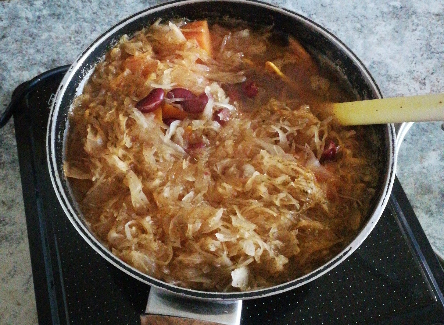 vegan sauerkraut beans