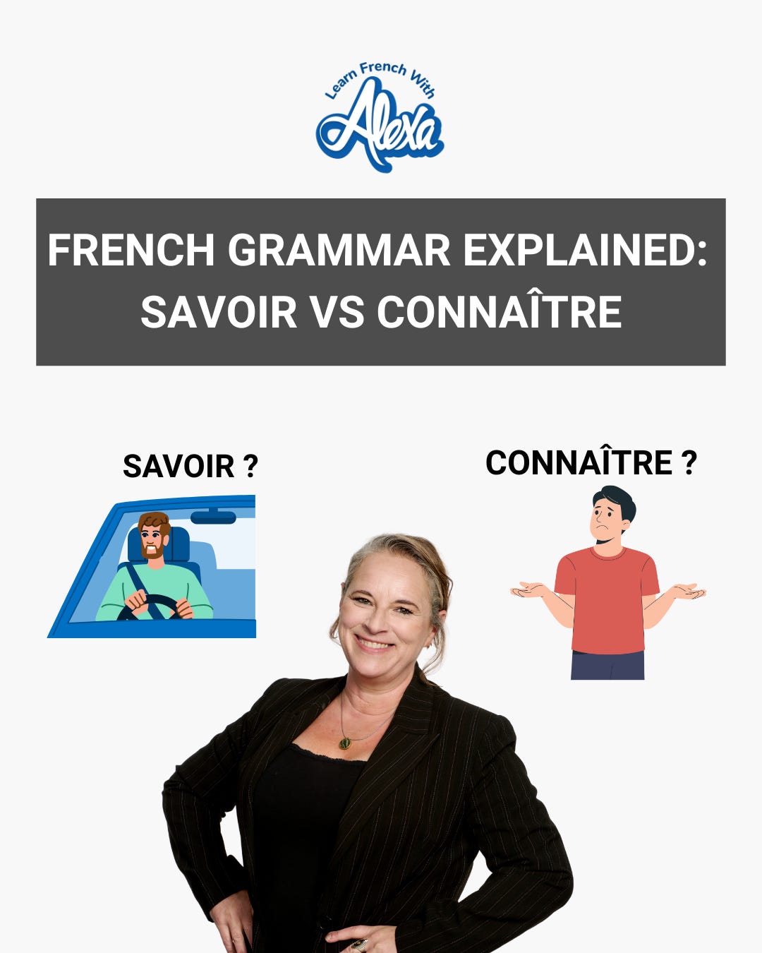 French Grammar Explained: savoir vs connaître w/ audio guide!