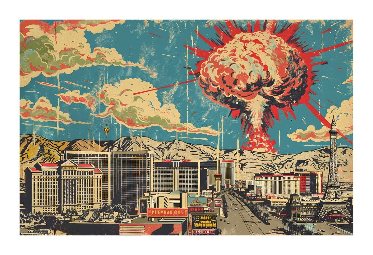 1950s Las Vegas Atomic Age Pop Art Print alv3 | eBay 1950s Las Vegas Atomic Age Pop Art Print alv3 | eBay