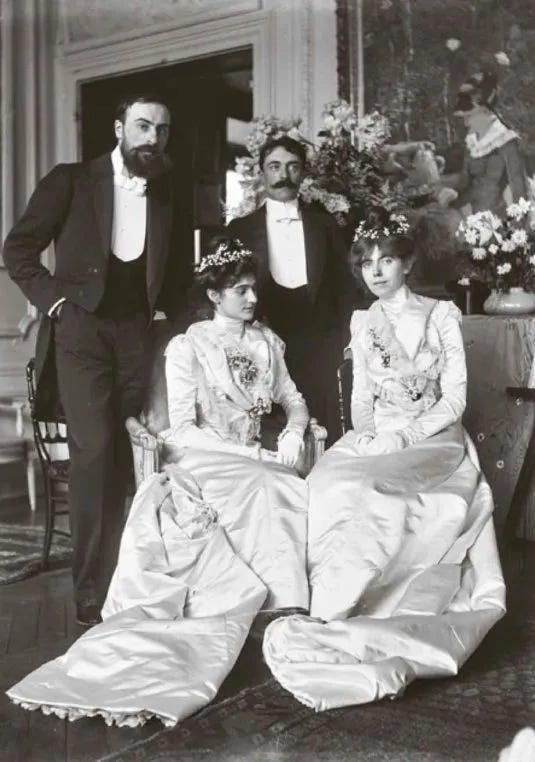 This image has an empty alt attribute; its file name is ernest-rouart-julie-manet-paul-valery-and-jeannie-gobillard-rue-de-villejust-on-their-wedding-day.webp