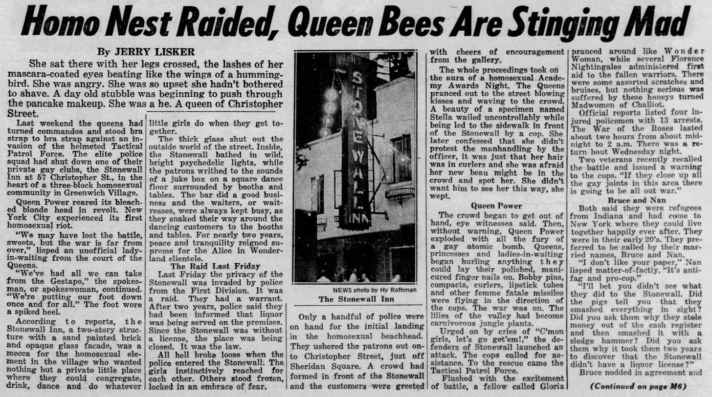 1969 - The Stonewall Riots and the Birth of Pride - North Midlands LGBT+ Older Peoples Group 1969 - The Stonewall Riots and the Birth of Pride - North Midlands LGBT+ Older Peoples Group