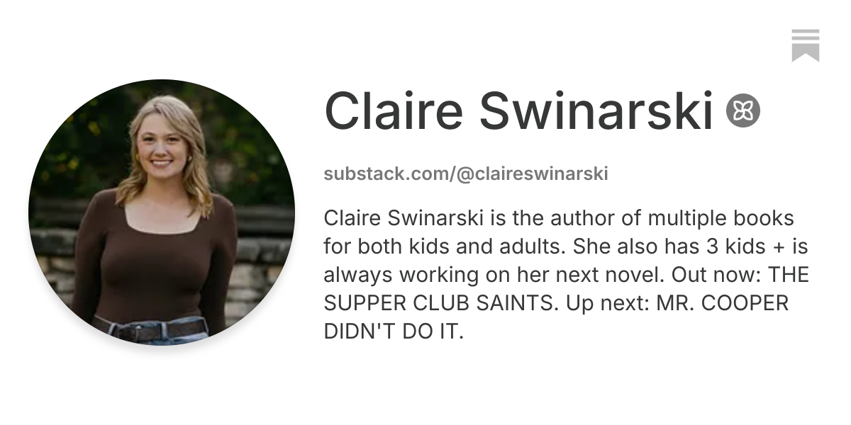 Claire Swinarski | Substack